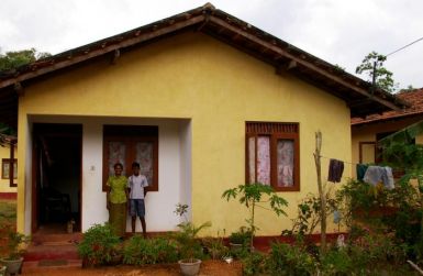 Rebuilt Sri Lankan homes